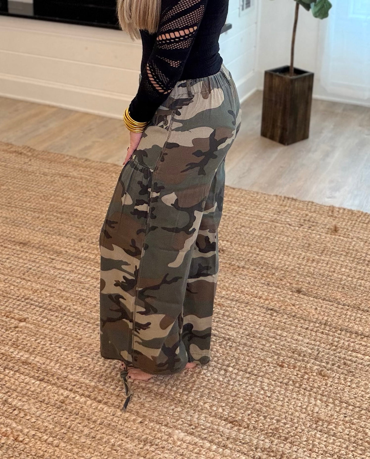 Camo Cargo Jogger Pants