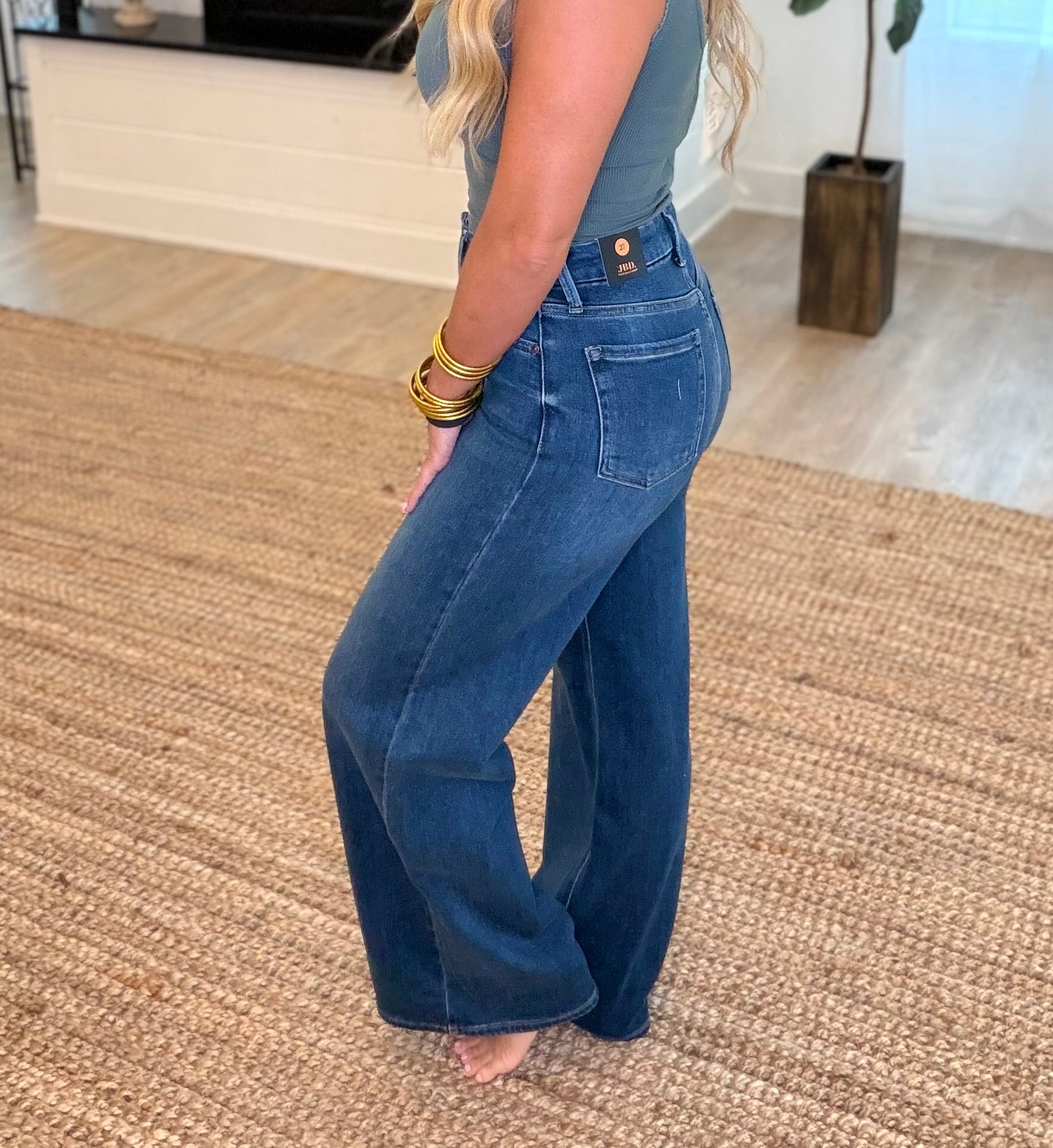 Dark Denim Wide Leg Jean - JBD