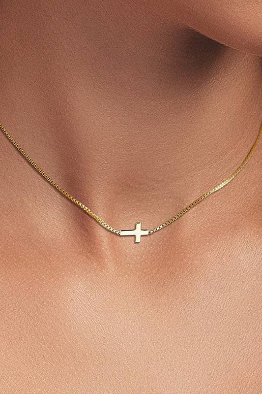 Gold Cross Necklace