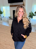 Black Everyday Quilted Snap Jacket