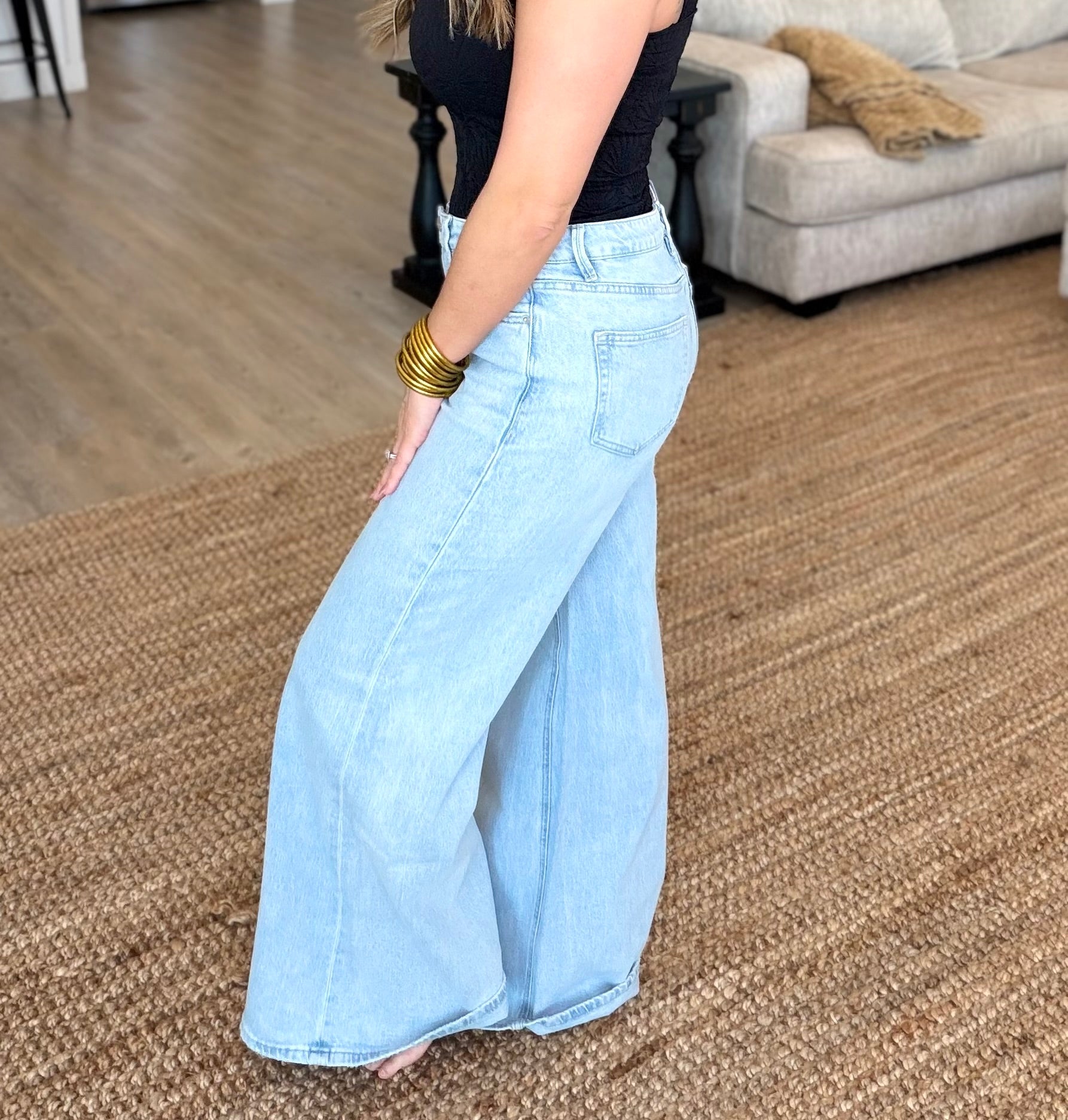 Mica Vintage Wide Leg Denim Jeans