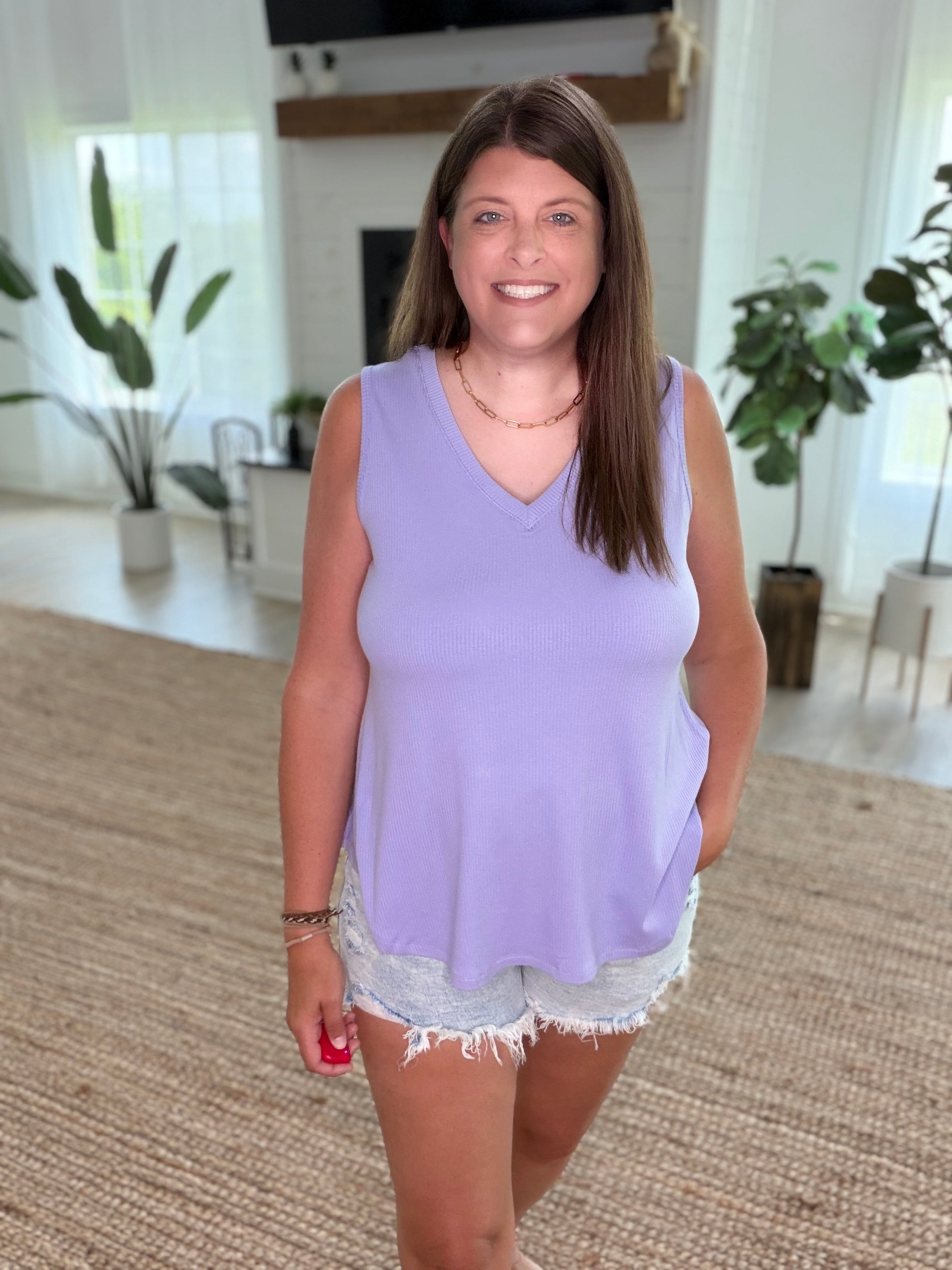 Lavender Sleeveless Tank