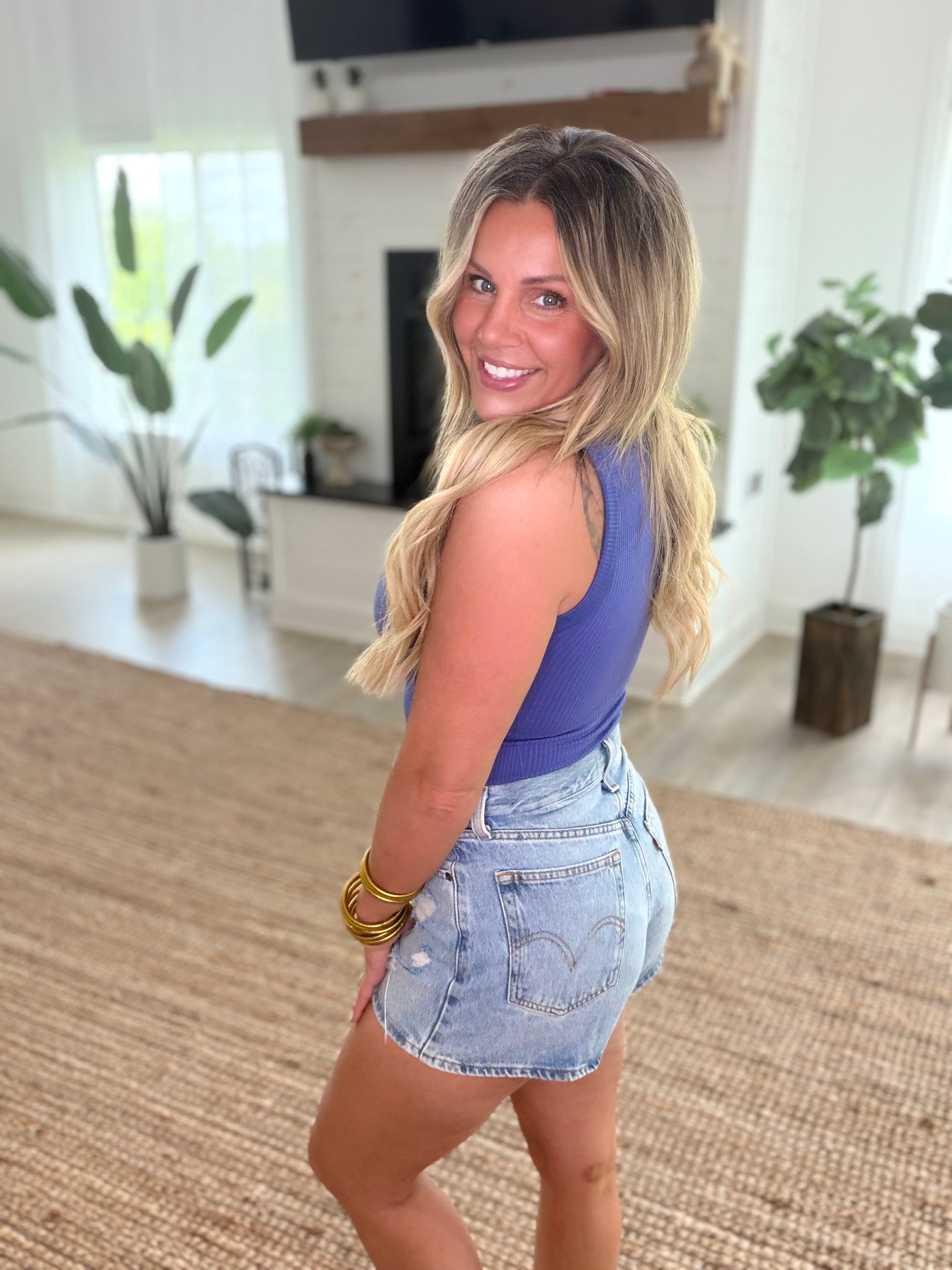 Marlin Built in bra seamless crop tank top