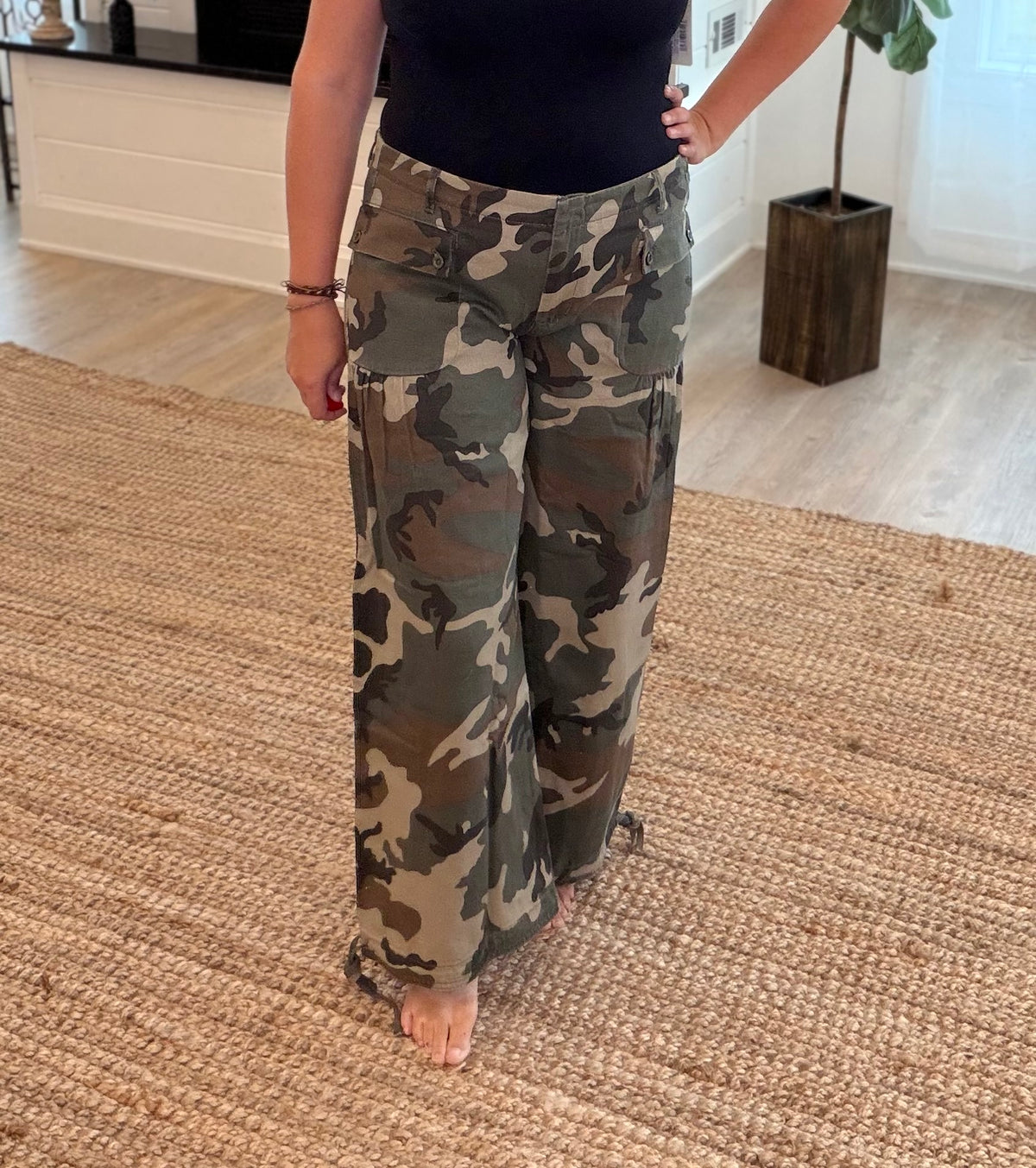 Camo Cargo Jogger Pants