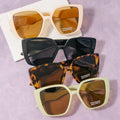 Oversized Cross-Bridge Sunglasses