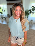 Sage Ribbed Top