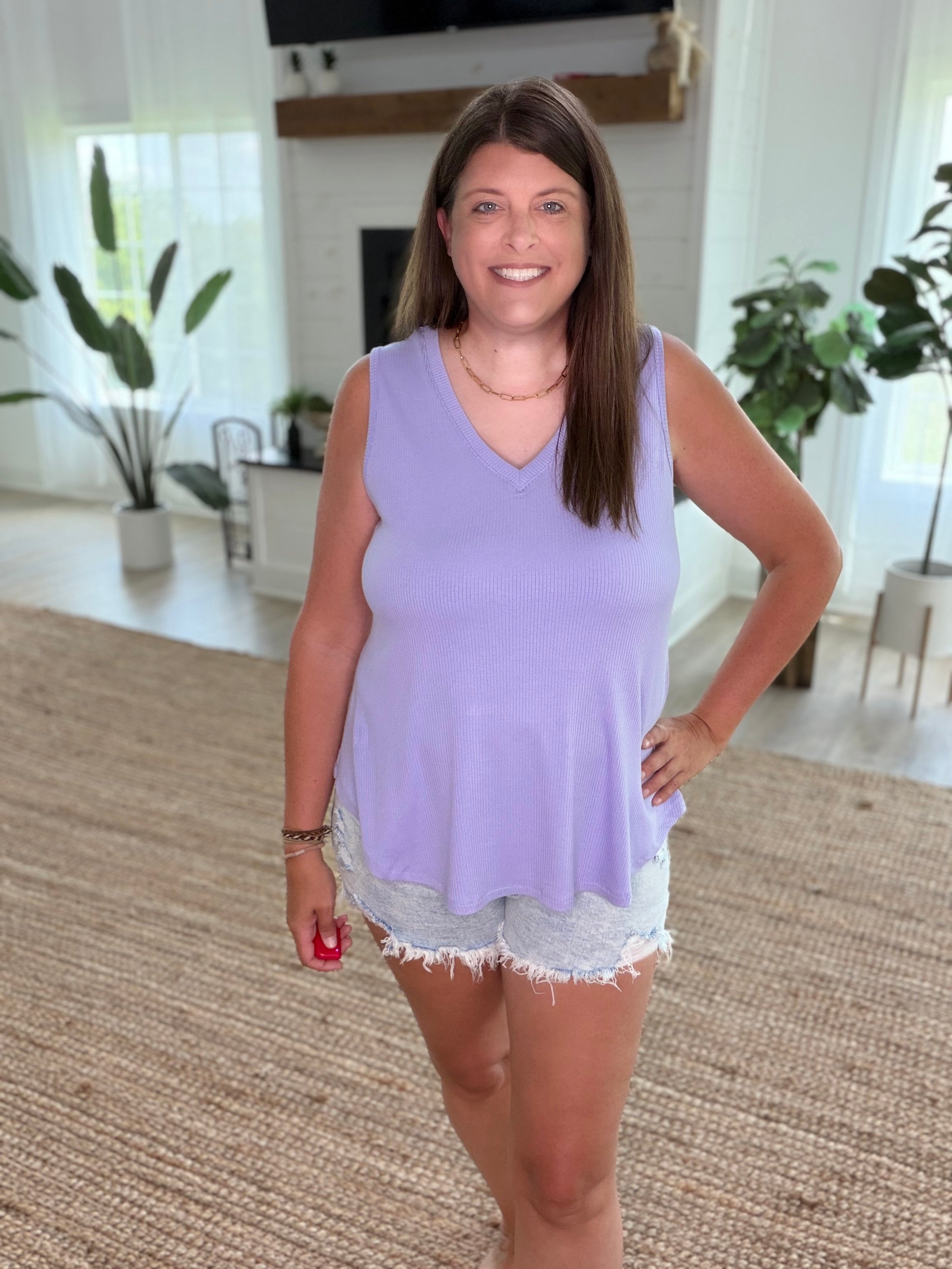 Lavender Sleeveless Tank