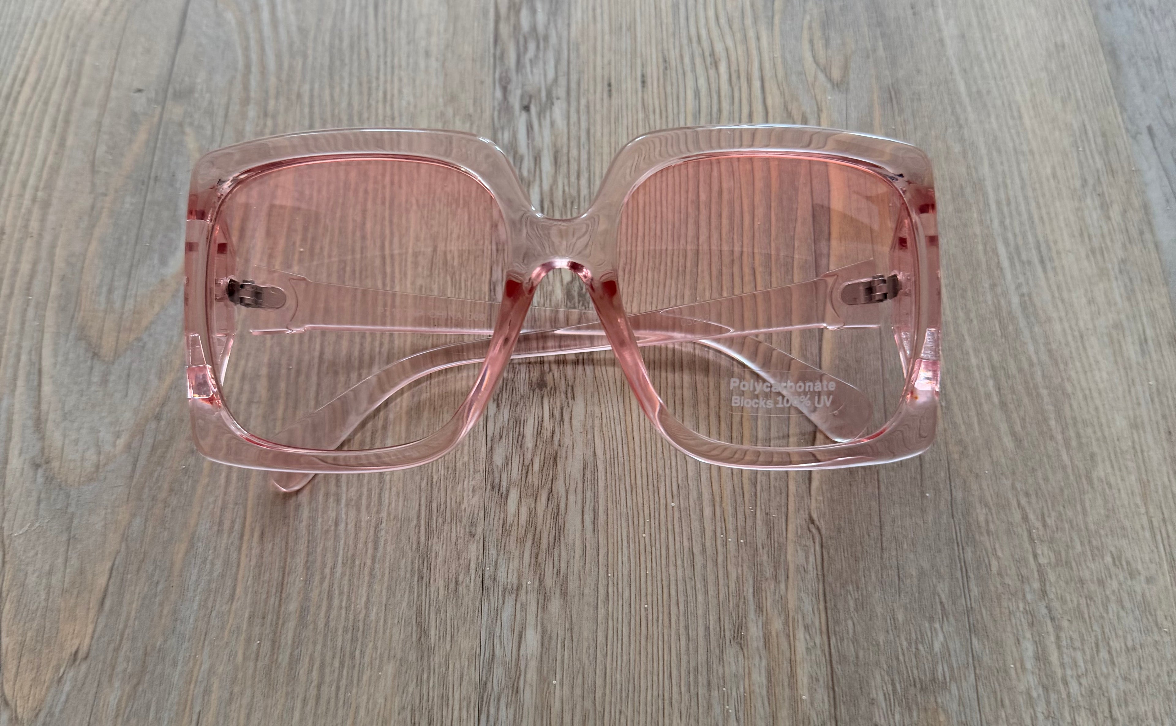 Thick Acetate Frame Square Sunglasses