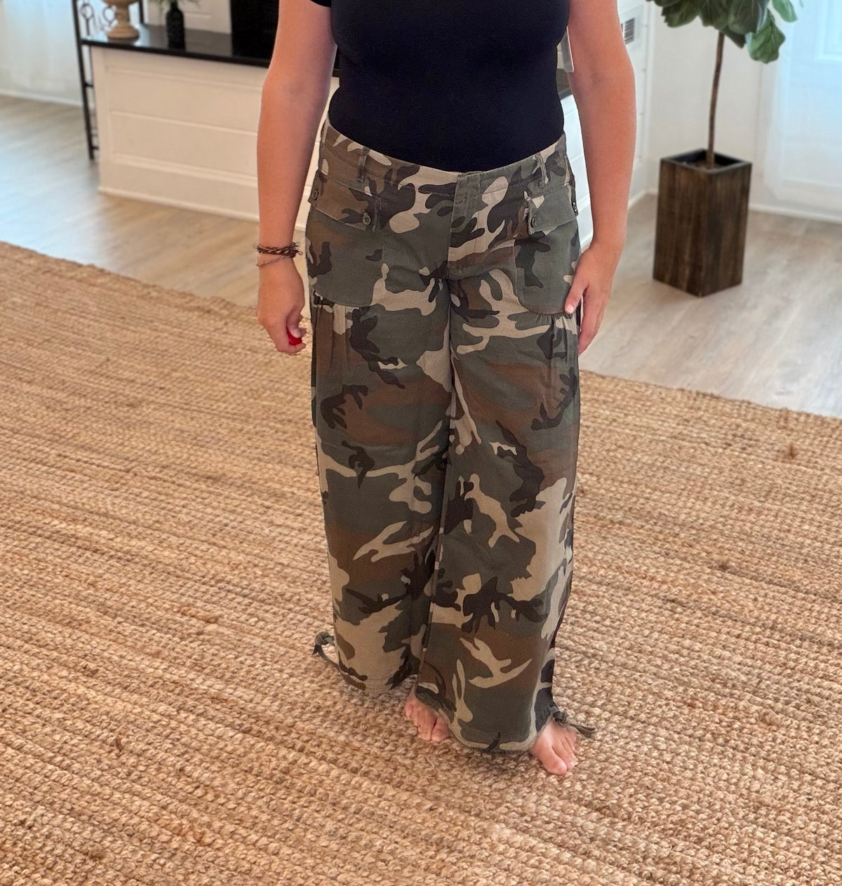 Camo Cargo Jogger Pants