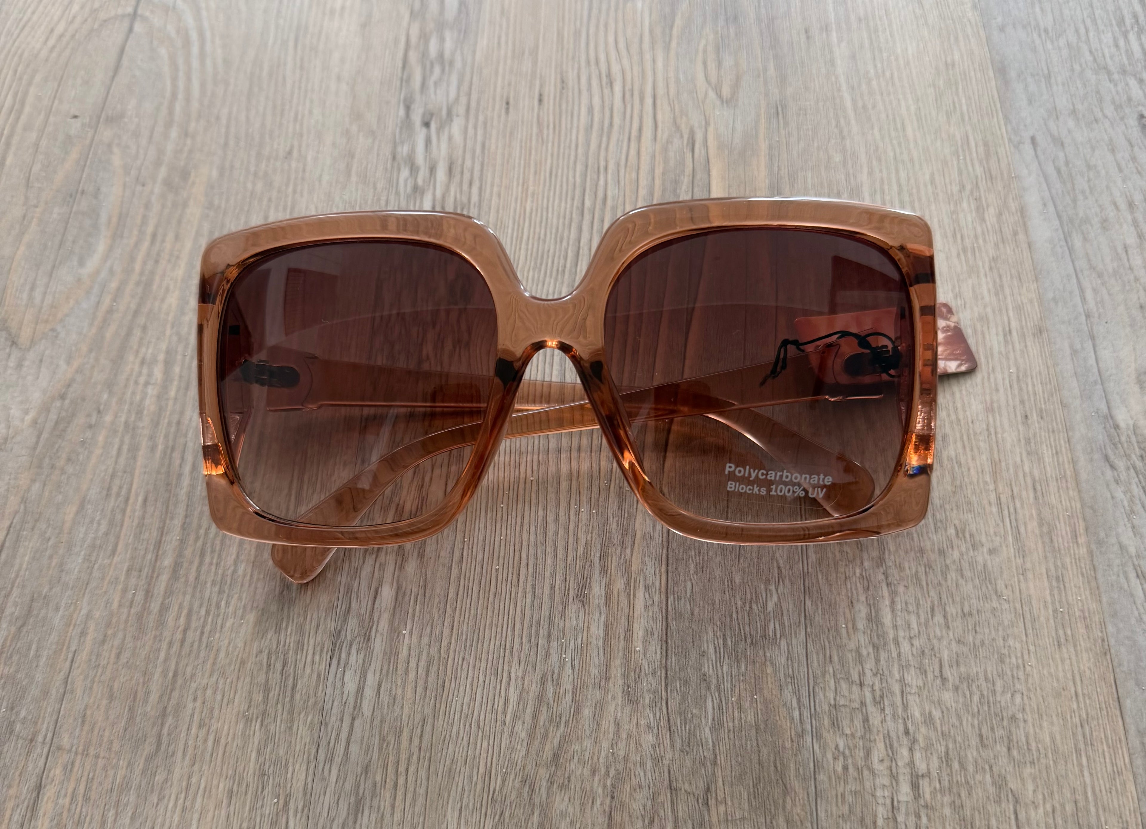 Thick Acetate Frame Square Sunglasses
