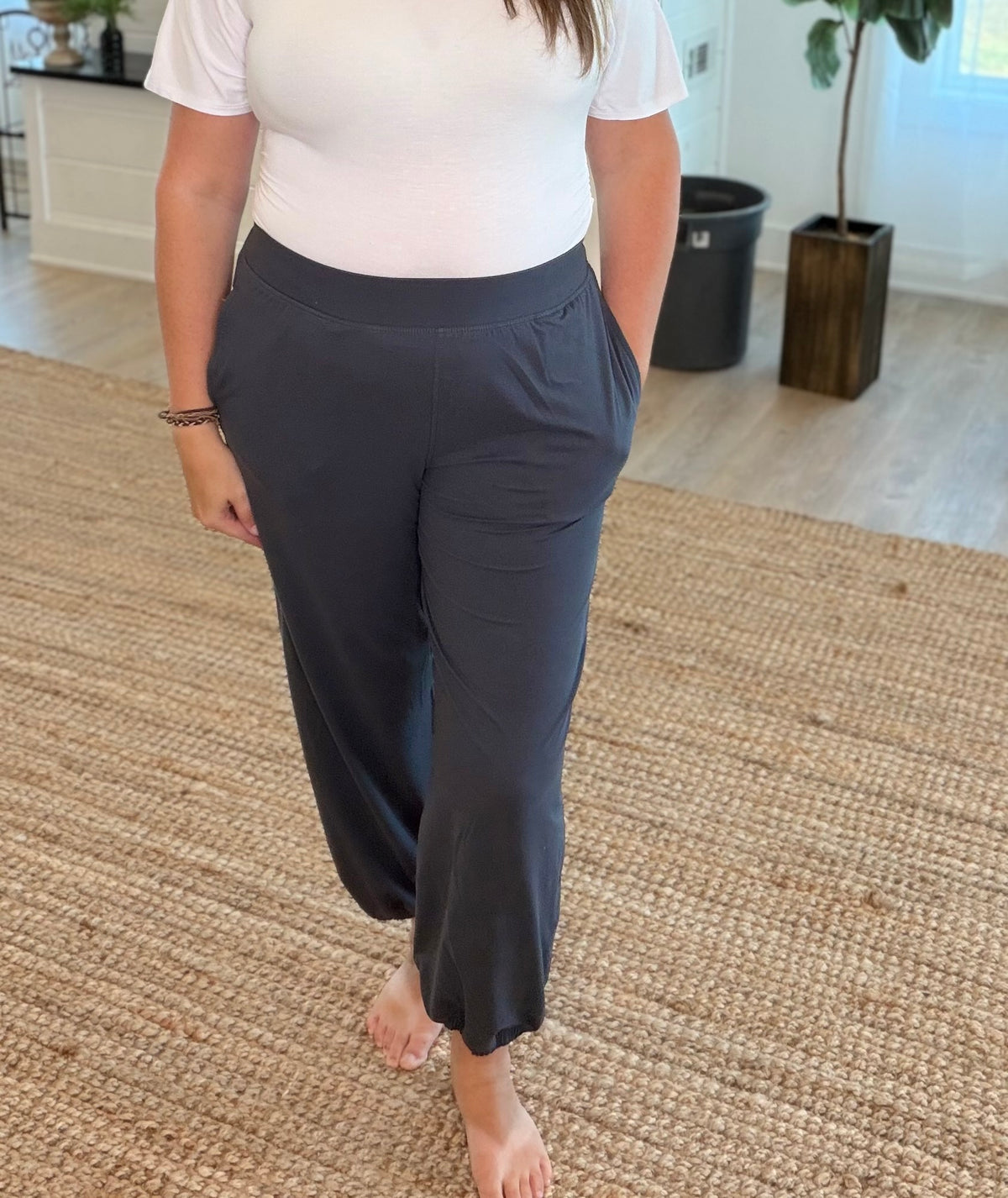 Charcoal Butter Soft Relaxed Jogger Pant