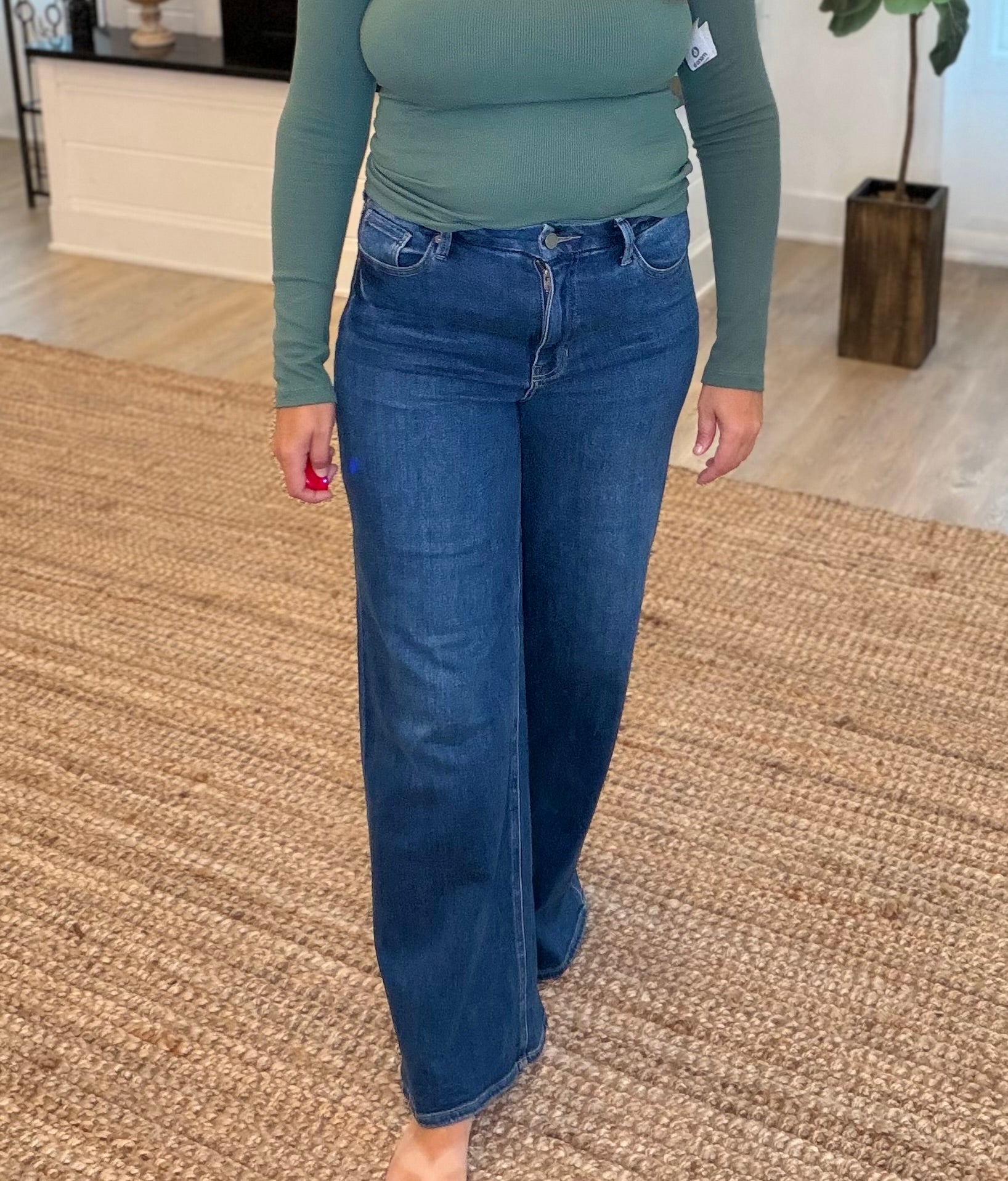 Dark Denim Wide Leg Jean - JBD