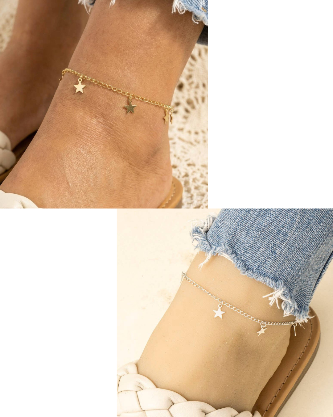 Dainty Stars Station Anklet