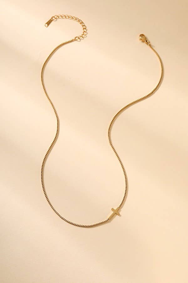 Gold Cross Necklace