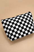 Travel Checker Cosmetic Makeup Bag