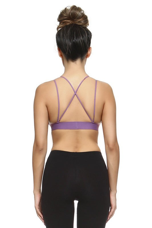 Ivory Deep V Neckline with Double Strap Bralette